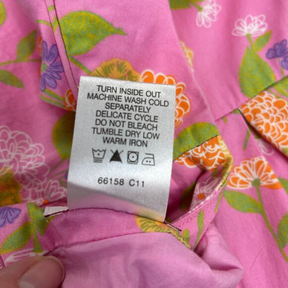 American Girl Flower‎ Garden Dress Girls 7 Pink Summer Spring Summer - Picture 7 of 7